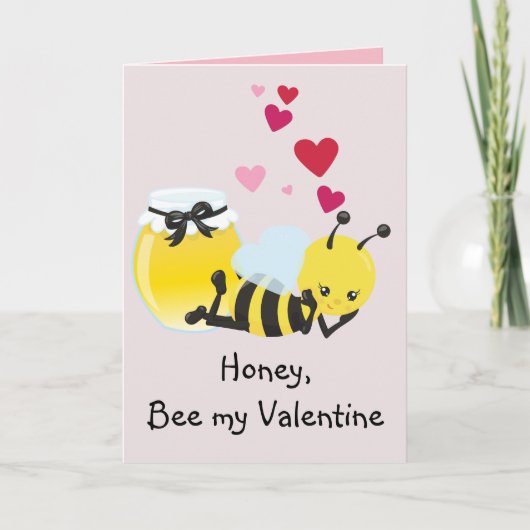Valentijnsdag Honey Bee My Cute Wenskaart Feestdagen Kaart (Voorkant)