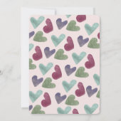 Valentijnsdag hoort Metallic Birthday Party Kaart (Achterkant)