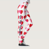Valentijnsdag hoort overal over rood roze klauw leggings (Rechts)