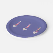 Valentijnsdag hoort Periwinkle Cute Party Papieren Bordje (Gekanteld)