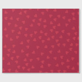 Valentijnsdag Hoort rood patroon Cadeaupapier (Vlak)