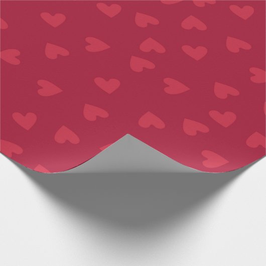 Valentijnsdag Hoort rood patroon Cadeaupapier (Hoek)