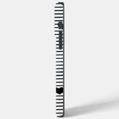 Valentijnsdag hoort zwarte witte strepen Case-Mate iPhone case (Achterkant / Links)