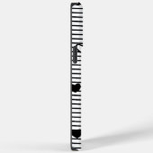 Valentijnsdag hoort zwarte witte strepen Case-Mate iPhone case (Achterkant / Rechts)