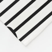 Valentijnsdag hoort zwarte witte strepen fleece deken (Hoek)