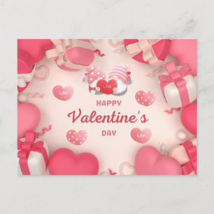 Valentijnsdag Hoorten, geschenken en gnomen Briefkaart