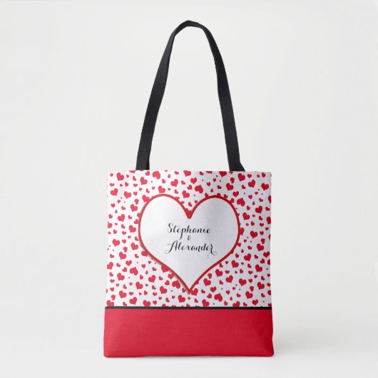 Valentijnsdag Hoortpatroonliefhebbergen Tote Bag (Voorkant)