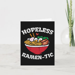Valentijnsdag Hopeloze Ramen Tic Japans eten Manne Kaart