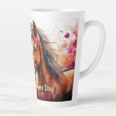 Valentijnsdag Horse Latte Mok (Rechts)