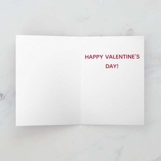 Valentijnsdag Hot Stuff Lips Kiss Kaart (Binnen)