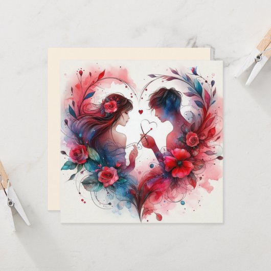 Valentijnsdag houdt van Kaarten (Voorkant / Achterkant in situ)