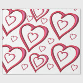 Valentijnsdag houdt van roze cadeaupapier (Vlak)