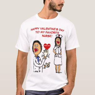Valentijnsdag houdt van verpleegster t-shirt