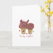 Valentijnsdag Howdy Buurgroep Kaart (Gele Bloem)