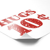 Valentijnsdag Hugs 10 cent Foto Afdruk (Hoek)