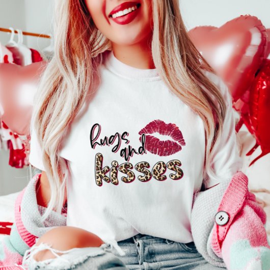 Valentijnsdag Hugs en Kisses T-shirt