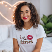 Valentijnsdag Hugs en Kisses T-shirt