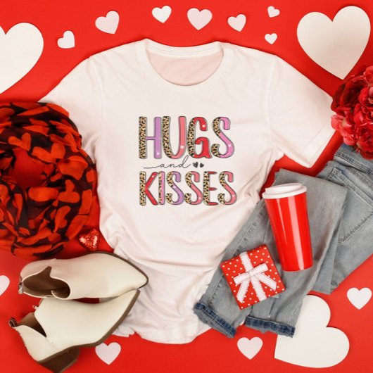 Valentijnsdag Hugs en Kisses T-shirt
