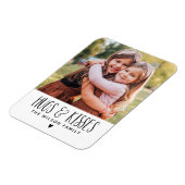 Valentijnsdag Hugs Kisses Foto Magneet (Linkerzijde)