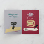 Valentijnsdag Humor, ik vind je leuker dan mijn ka Kaart (Binnen)