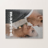 Valentijnsdag huwelijksfoto van gehuwde Passen get Legpuzzel (Horizontaal)