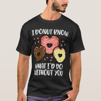 Valentijnsdag I Donut Know Funny Boys Girls Kinder T-shirt