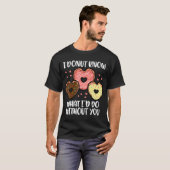Valentijnsdag I Donut Know Funny Boys Girls Kinder T-shirt (Voorkant volledig)