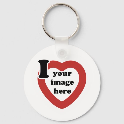 Valentijnsdag I hart Sleutelhanger (Voorkant)
