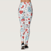 Valentijnsdag Iconen leggings (Achterkant)