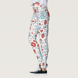 Valentijnsdag Iconen leggings