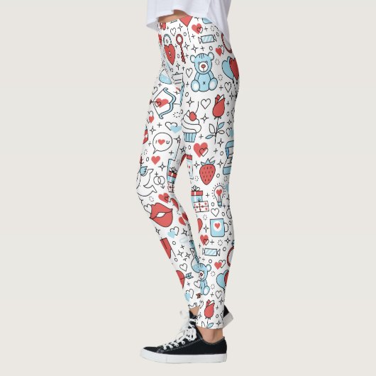 Valentijnsdag Iconen leggings (Links)