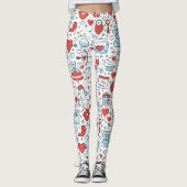 Valentijnsdag Iconen leggings (Voorkant)