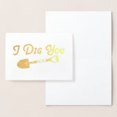 Valentijnsdag, ik graaf voor jou folie kaarten (Display)