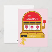 Valentijnsdag Ik Heb de Jackpotkaart Gewonnen Feestdagenkaart (Voorkant / Achterkant)