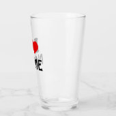 Valentijnsdag Ik hou van Aangepast hart Glas (Links)