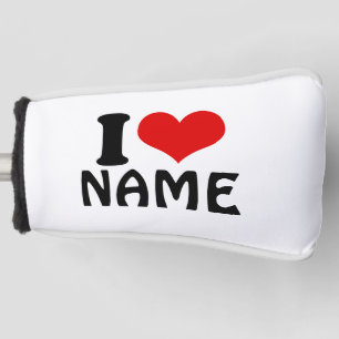 Valentijnsdag Ik hou van Aangepast hart Golfheadcover