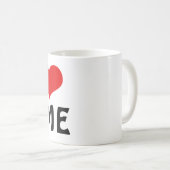  Valentijnsdag Ik hou van Aangepast hart Koffiemok (Voorkant rechts)