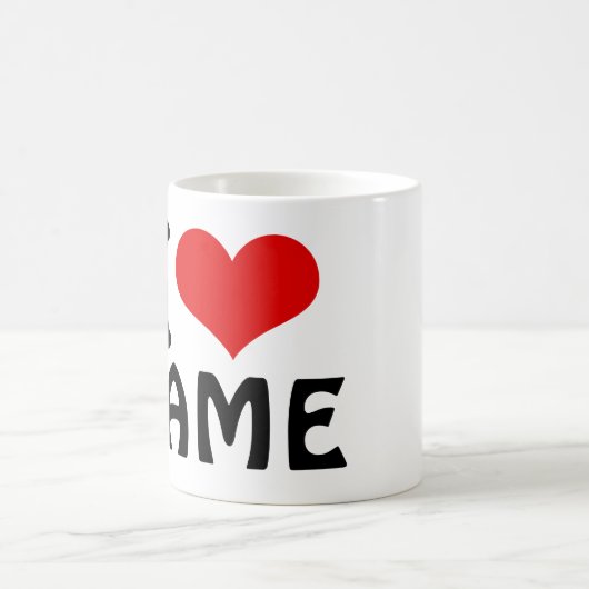  Valentijnsdag Ik hou van Aangepast hart Koffiemok (Center)