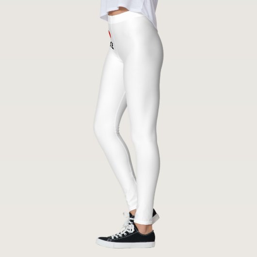  Valentijnsdag Ik hou van Aangepast hart Leggings (Links)