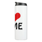 Valentijnsdag Ik hou van Aangepast hart Thermosbeker (Geroteerd rechts)