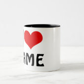  Valentijnsdag Ik hou van Aangepast hart Tweekleurige Koffiemok (Center)