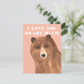 Valentijnsdag, ik hou van je Beary Much Feestdagenkaart (Staand voorkant)