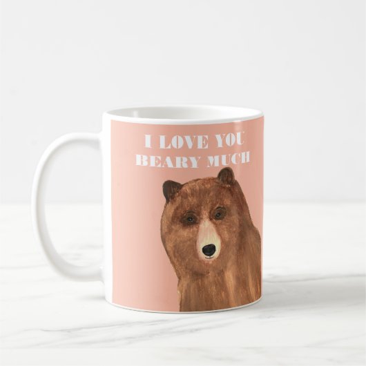 Valentijnsdag, ik hou van je Beary Much Koffiemok (Links)