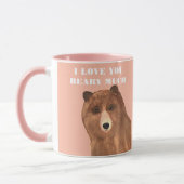 Valentijnsdag, ik hou van je Beary Much Mok (Links)