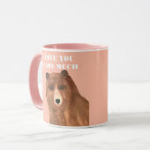 Valentijnsdag, ik hou van je Beary Much Mok (Voorkant links)