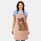 Valentijnsdag, ik hou van je Beary Much Schort (Gedragen)