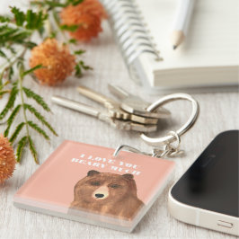 Valentijnsdag, ik hou van je Beary Much Sleutelhanger