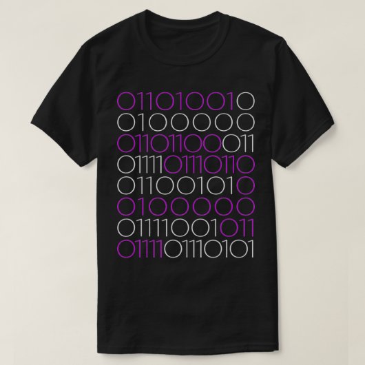 Valentijnsdag Ik hou van je binaire code grappige  T-shirt (Design voorkant)