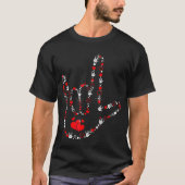 Valentijnsdag Ik hou van je hand teken ASL hart vr T-shirt (Voorkant)