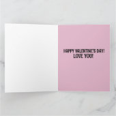 VALENTIJNSDAG IK HOU VAN JE KUS MAN BOYFRIEND  KAART (Binnen)